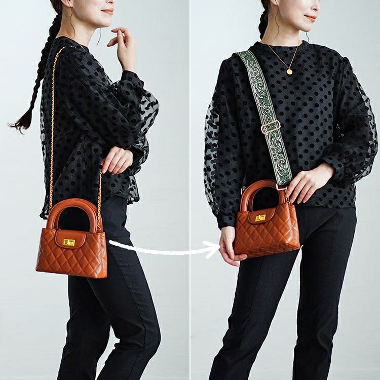 大きいサイズ レディース ペイズリー柄マルチショルダーストラップ　art-004 【メール便可】