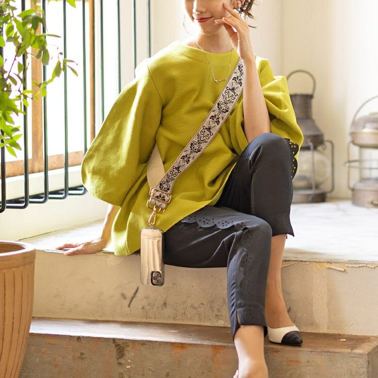 大きいサイズ レディース ダマスク柄マルチショルダーストラップ　art-003 【メール便可】