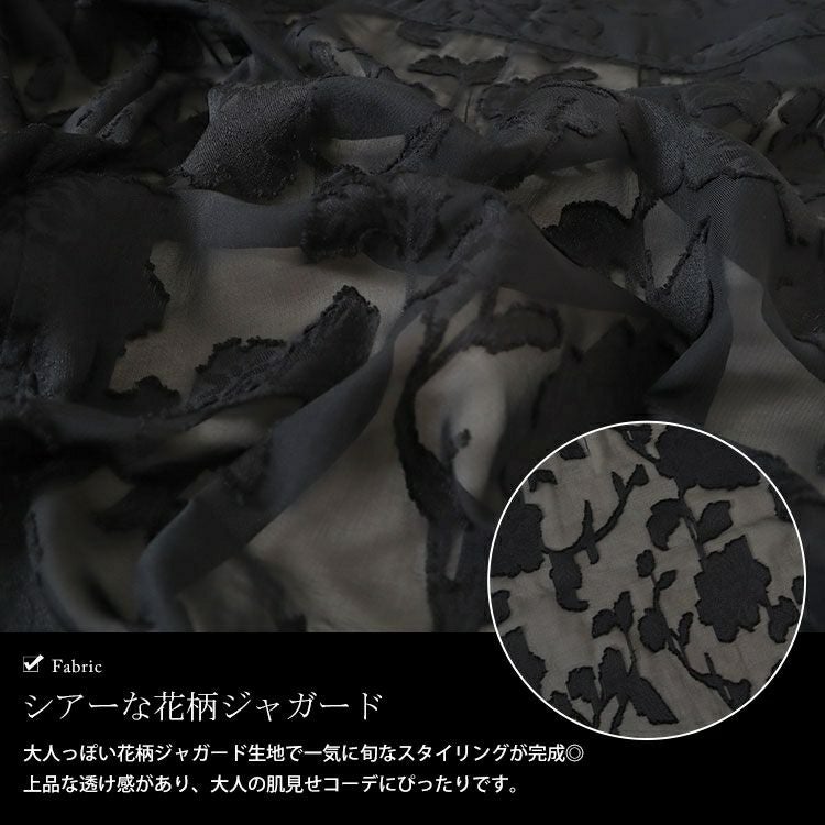 大きいサイズ レディース フラワージャガードシアージャケット　sw-0670