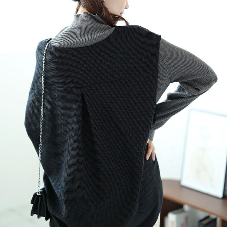 大きいサイズ レディース 深Vネック後ろタックコクーンベスト　mncut-142559