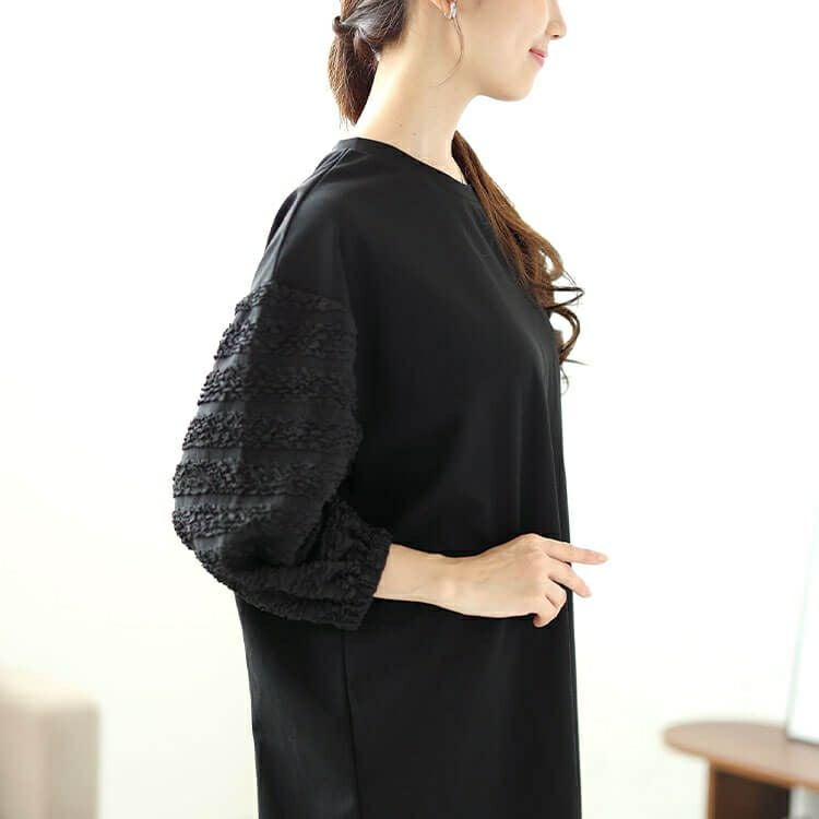 大きいサイズ レディース ボリュームフリルスリーブプルオーバー　mncut-142556