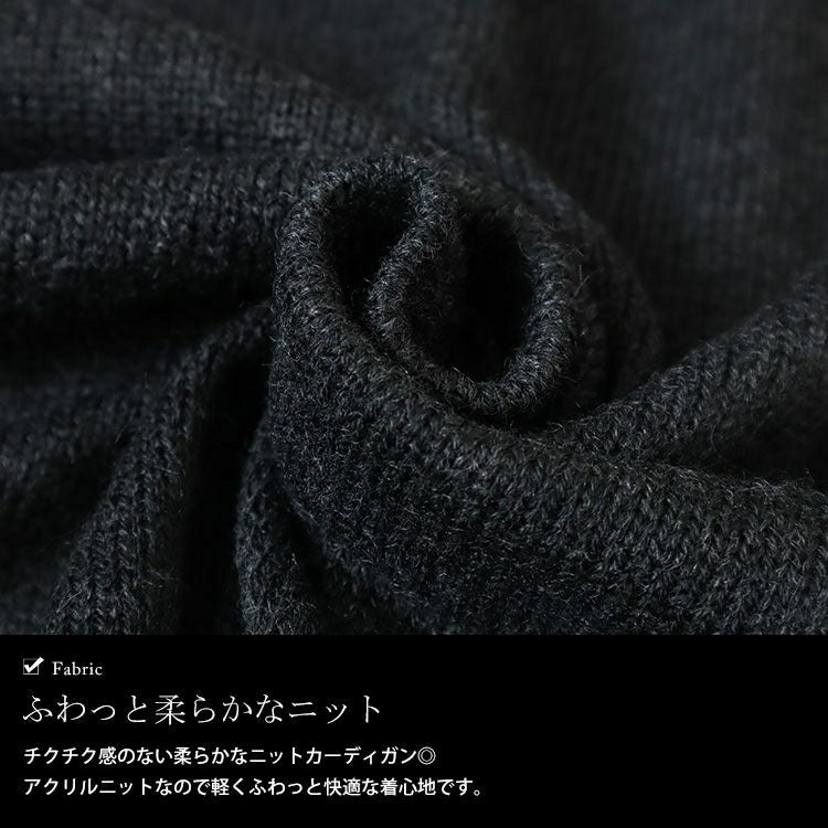 大きいサイズ レディース Vネックロングニットカーディガン　kt-43004