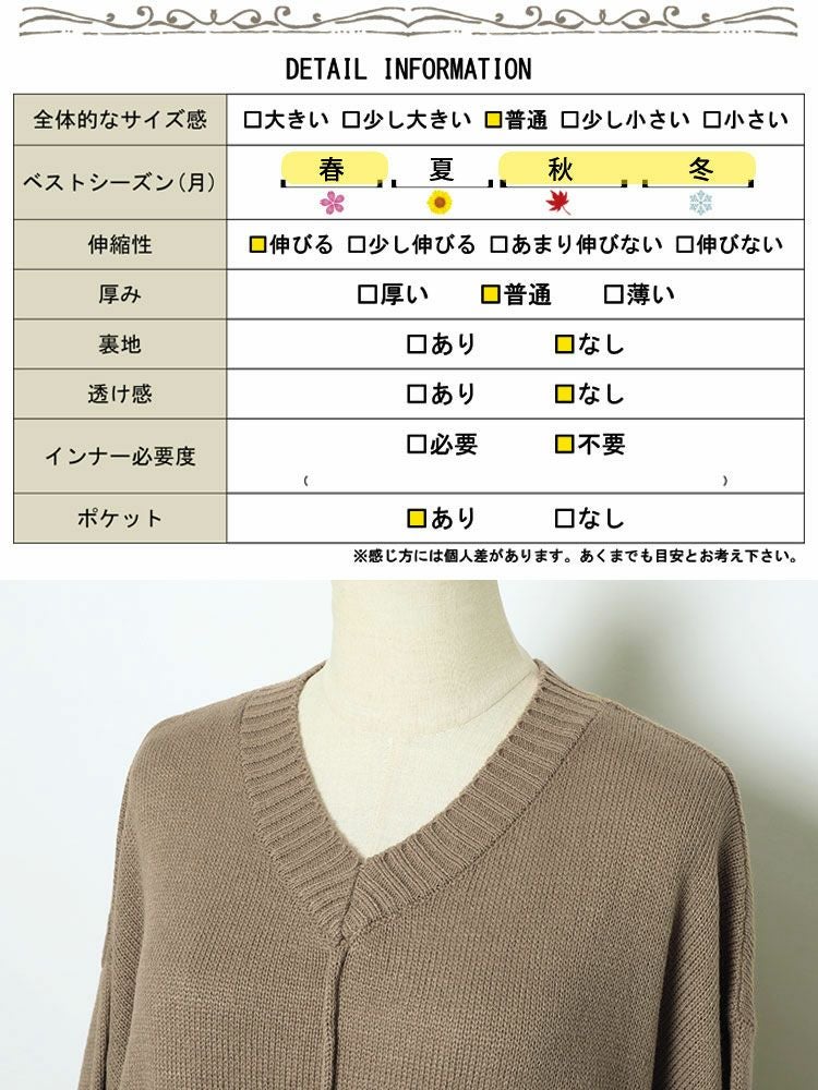 大きいサイズ レディース センターラインコクーンニットワンピース　kt-43003