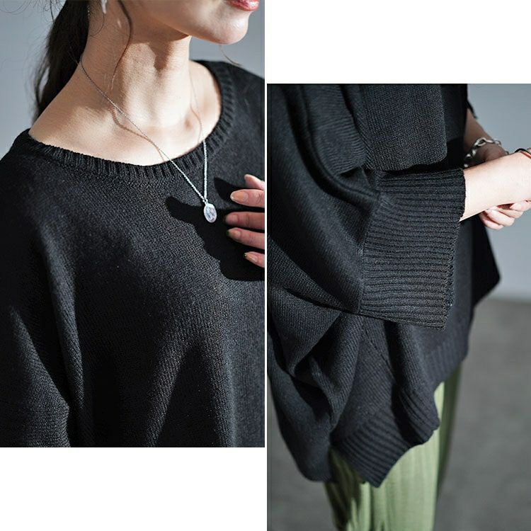 大きいサイズ レディース キモノスリーブニット　kt-43005