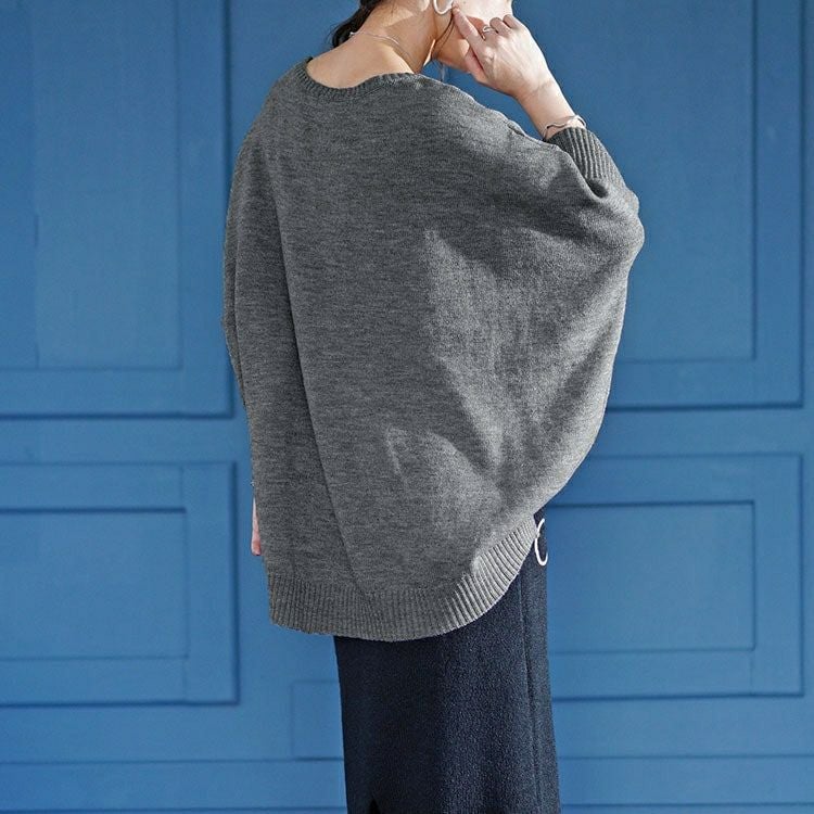 大きいサイズ レディース キモノスリーブニット　kt-43005