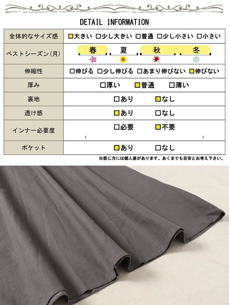 大きいサイズ レディース スキッパー襟コットンワンピース　goldy-1577