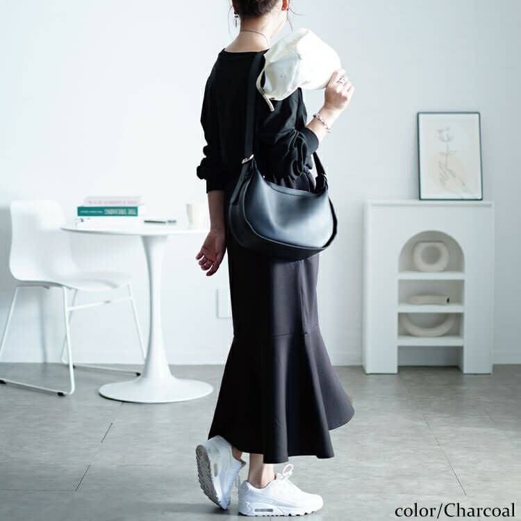 大きいサイズ レディース ダンボールスウェットマーメイドスカート　maru-30077