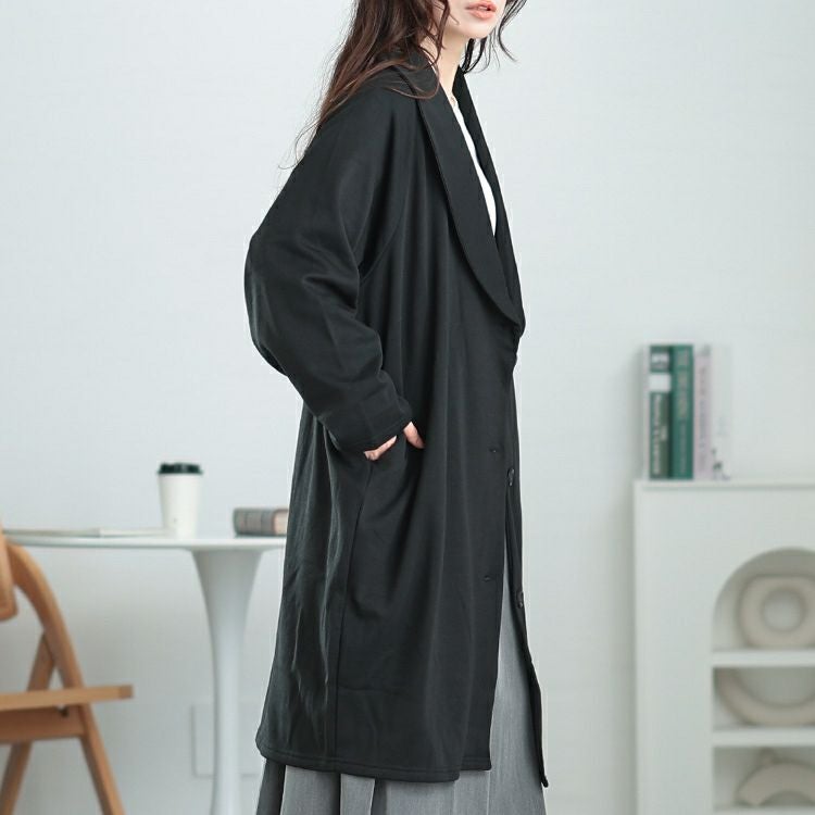 大きいサイズ レディース 裏シャギーヘチマカラーロングコーディガン　sw-0656