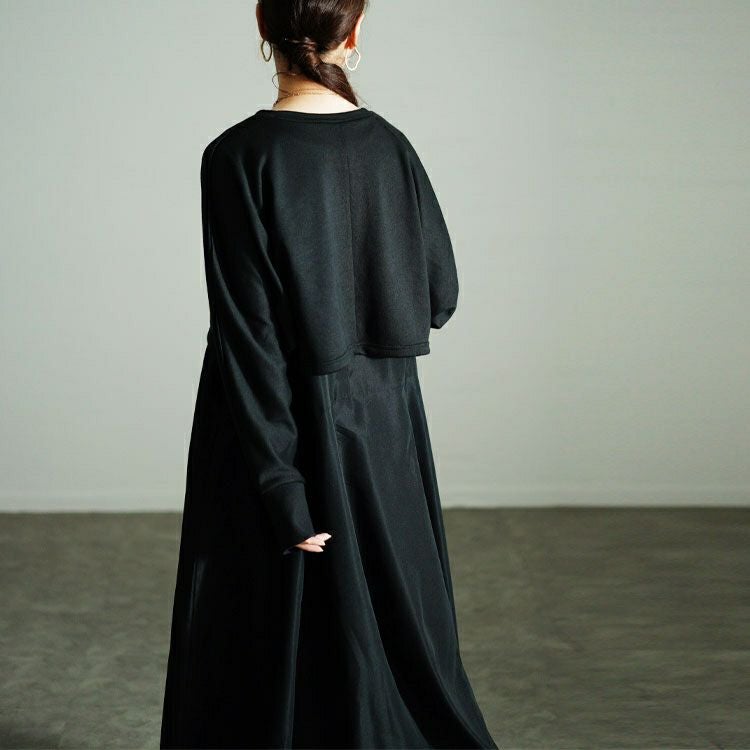 大きいサイズ レディース クロップドトップス＆フレアジャンパースカート2点セット　nw-24028