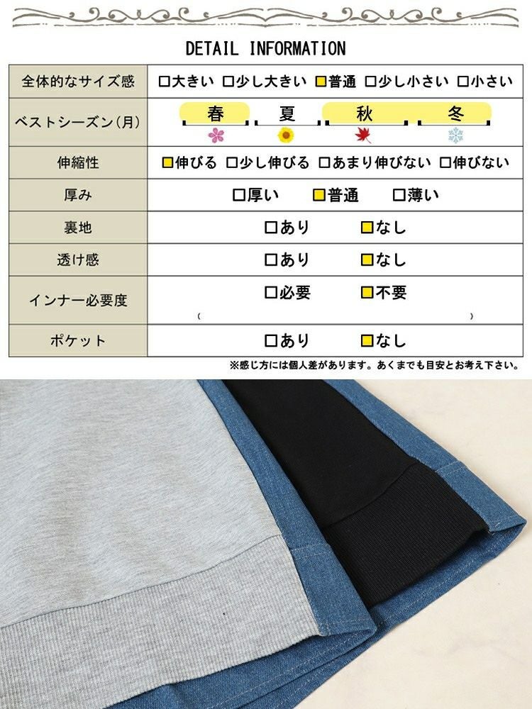 大きいサイズ レディース デニム切り替えフーディー　bai-0158