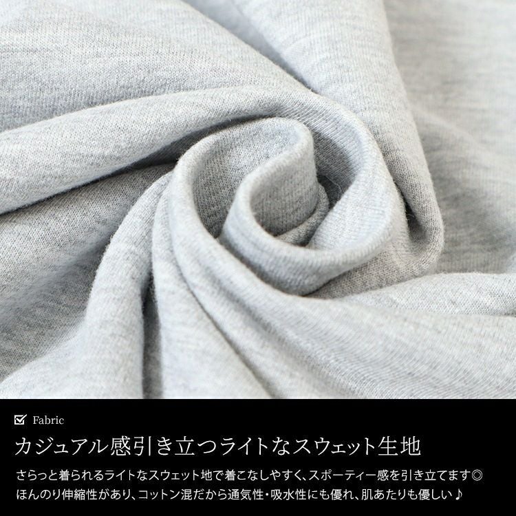 大きいサイズ レディース 袖ラインハーフジップパーカー　bai-0157