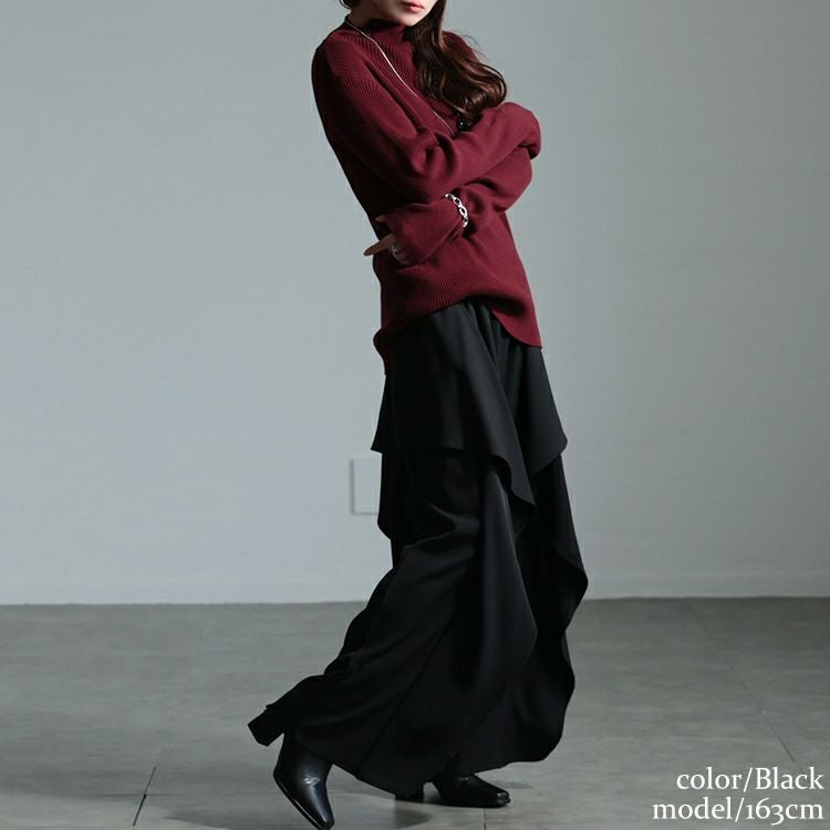 大きいサイズ レディース カスケードパンツ　sw-0664