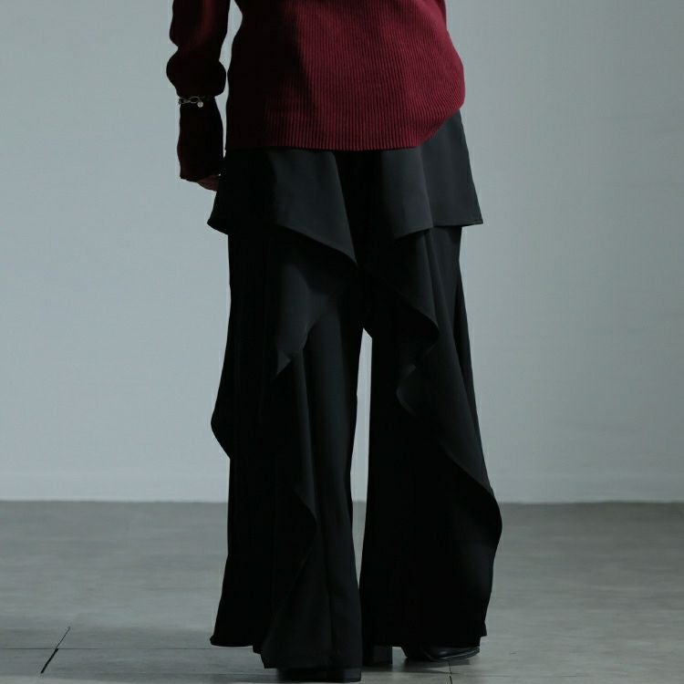 大きいサイズ レディース カスケードパンツ　sw-0664