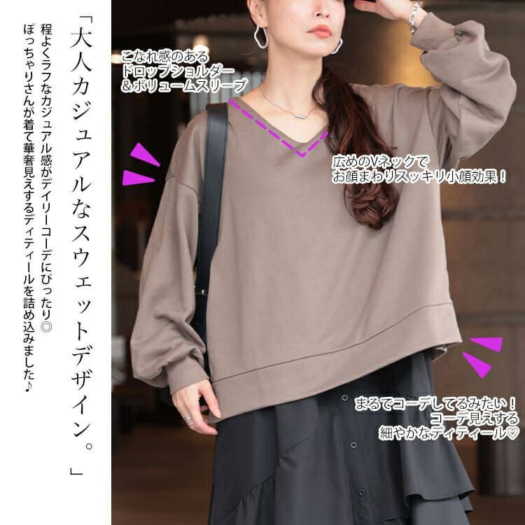 大きいサイズ レディース アシンメトリーフリルドッキングワンピース　sw-0650