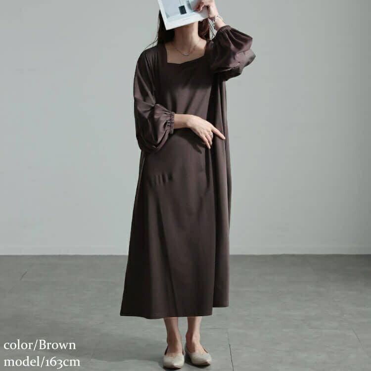 大きいサイズ レディース ヴィラーゴスリーブワンピース　fem-531