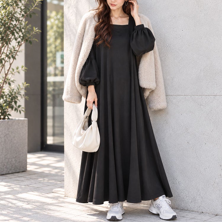 大きいサイズ レディース ヴィラーゴスリーブワンピース　fem-531