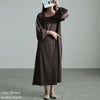 大きいサイズ レディース ヴィラーゴスリーブワンピース　fem-531 ブラウン