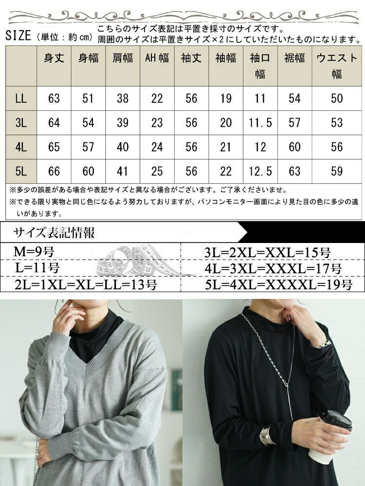 大きいサイズ レディース 吸湿発熱HEAT FITミニハイネックプルオーバー　cpdai-659075 【メール便可】