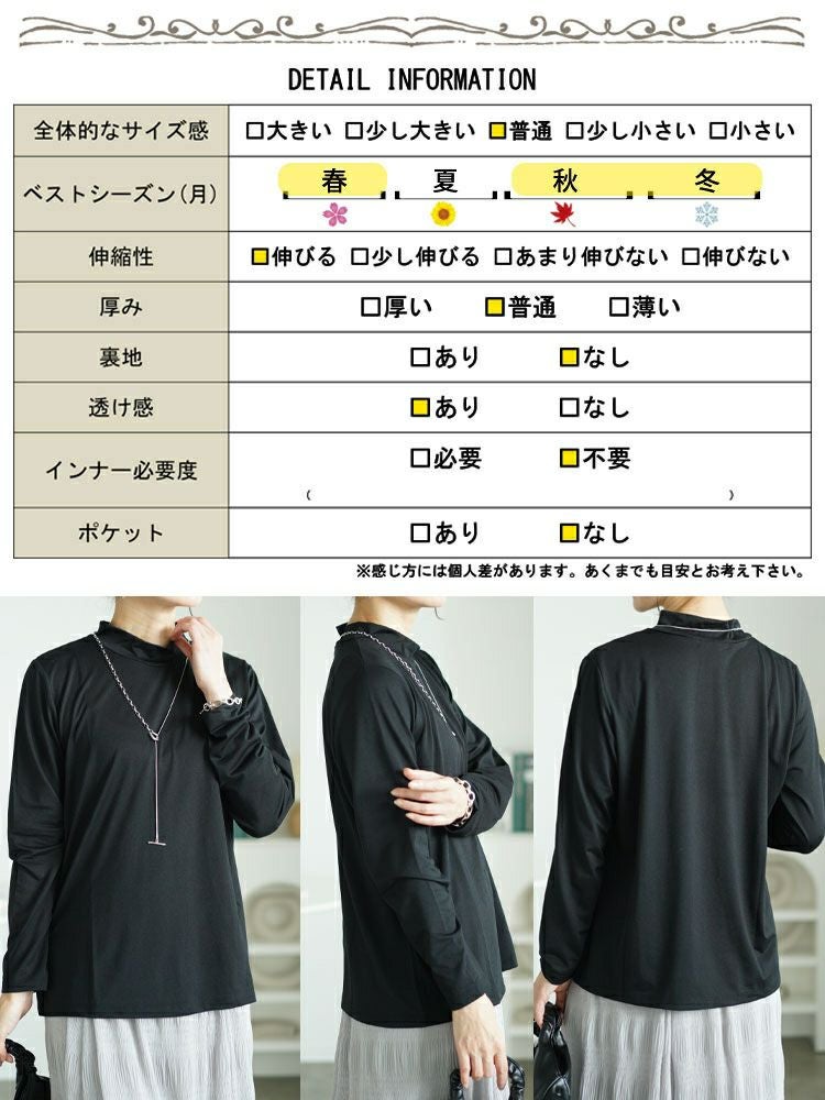 大きいサイズ レディース 吸湿発熱HEAT FITミニハイネックプルオーバー　cpdai-659075 【メール便可】