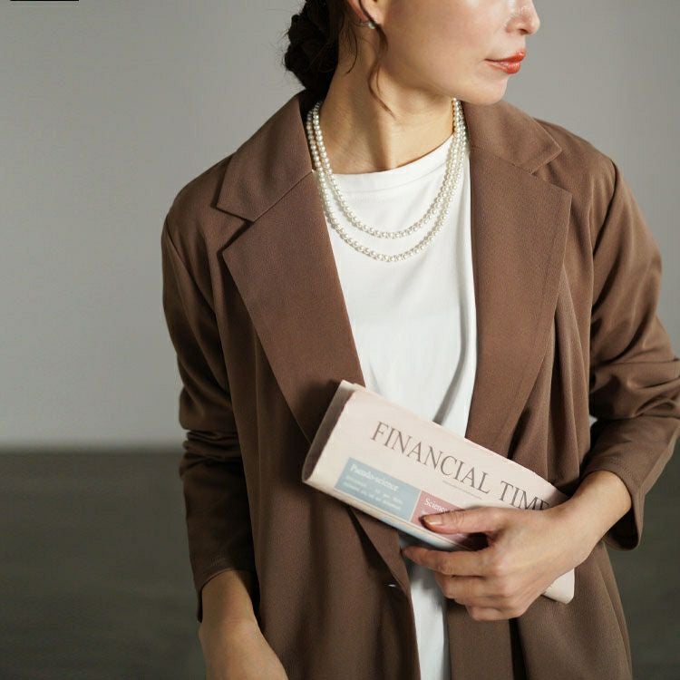 大きいサイズ レディース 日本製貝パールロングネックレス　ok-kplnc 【メール便可】