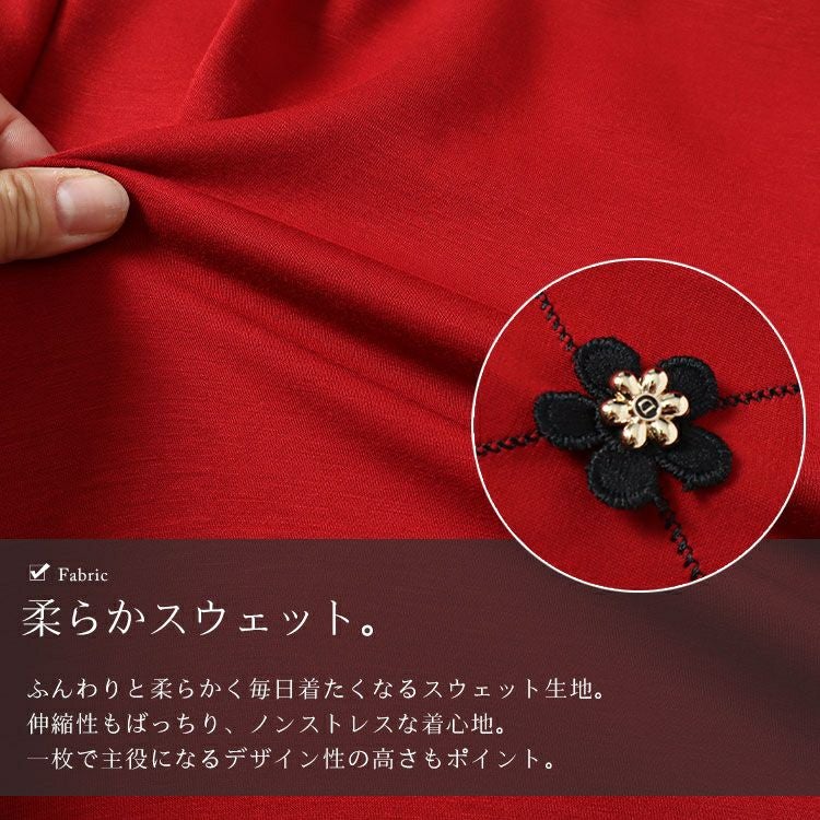 大きいサイズ レディース デザイン袖フリルネックスウェット　goldy-1599