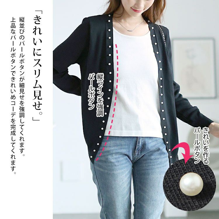 大きいサイズ レディース カーディガン重ね着風ニットトップス　goldy-1567