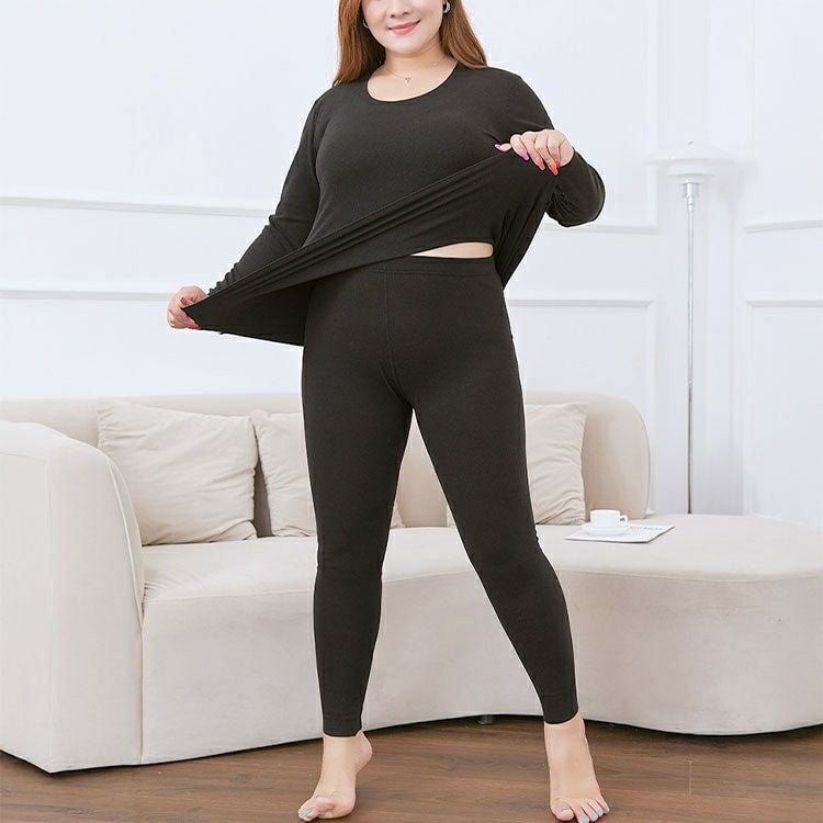 大きいサイズ レディース あったかインナー上下セット　goldy-1612