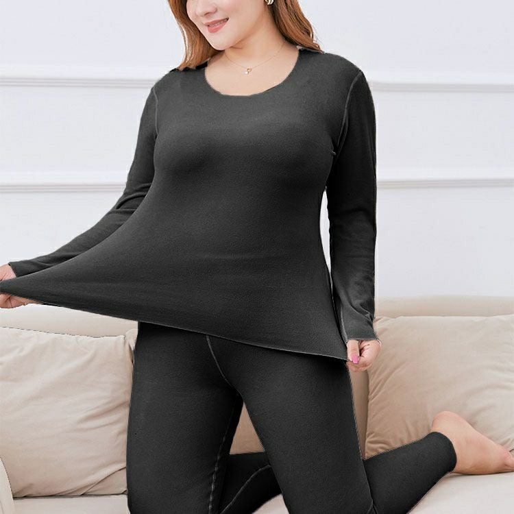 大きいサイズ レディース あったかインナー上下セット　goldy-1612