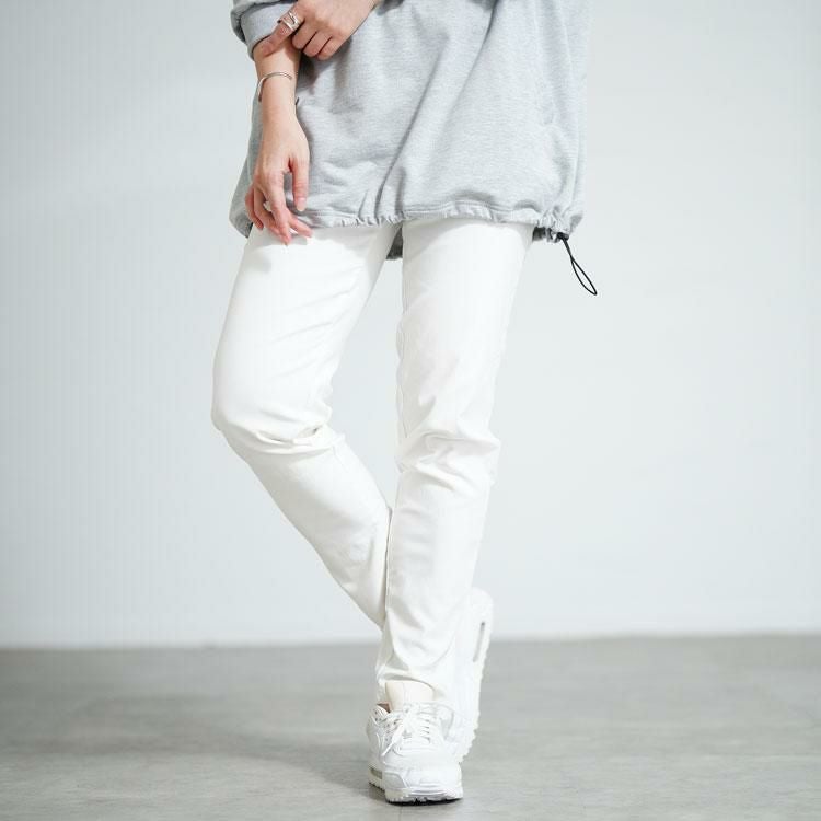 大きいサイズ レディース 微起毛ストレッチスキニーパンツ　tog-1013 ホワイト