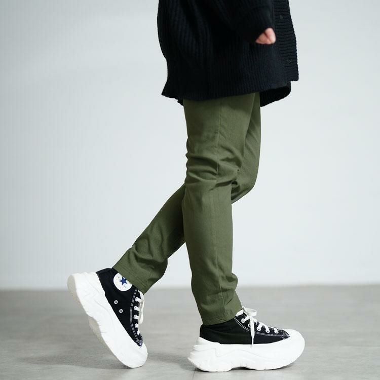 大きいサイズ レディース 微起毛ストレッチスキニーパンツ　tog-1013 カーキ