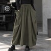 大きいサイズ レディース ビッグポケット変形ドレープスカート　nw-24037
