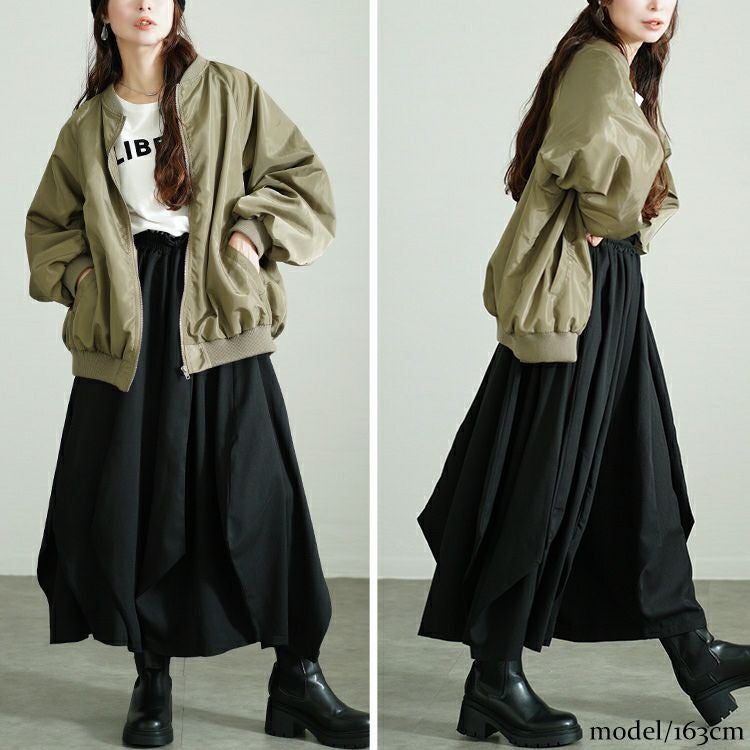 大きいサイズ レディース 変形ワイドバルーンパンツ　sw-0686
