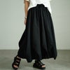 大きいサイズ レディース 変形ワイドバルーンパンツ　sw-0686 ブラック