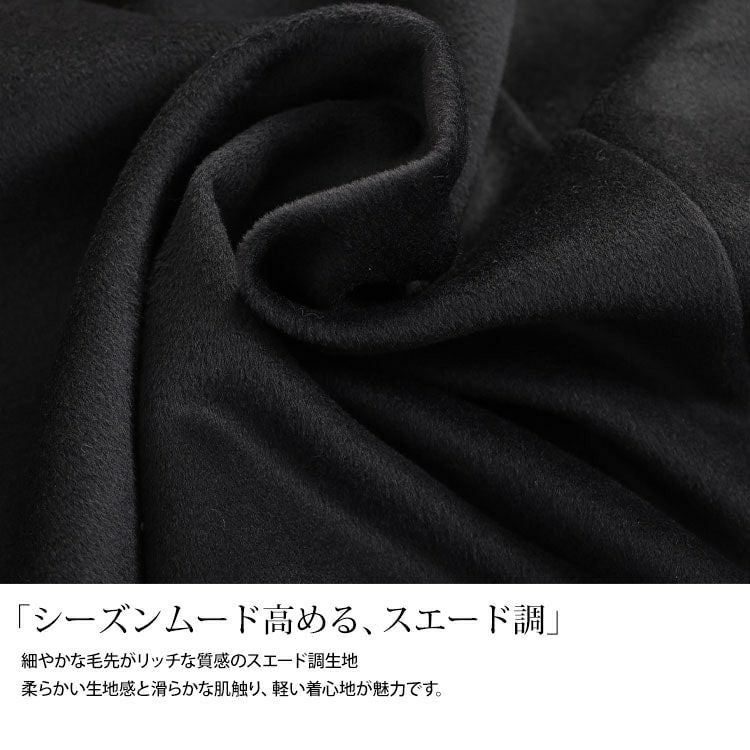 大きいサイズ レディース ビッグカラーポンチョ風コート　nw-24044