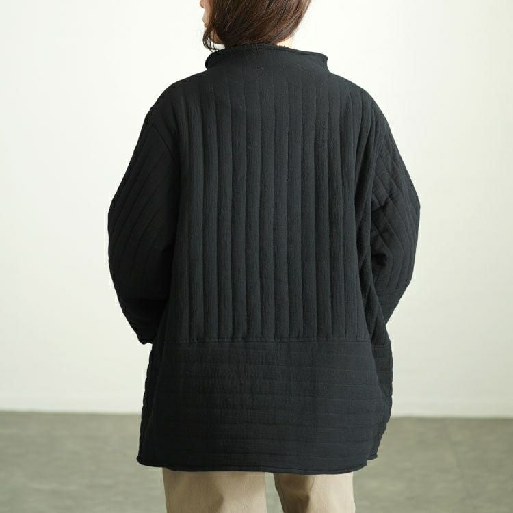 大きいサイズ レディース 軽量ガーゼキルティング中綿ジャケット　nw-24043