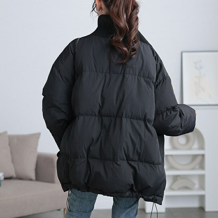 大きいサイズ レディース スタンドリブ中綿モンスタージャケット　maru-30070