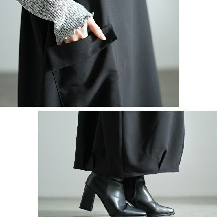 大きいサイズ レディース バックタックコクーンジャンパースカート　sw-0687