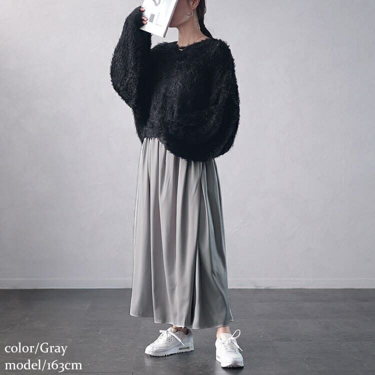 大きいサイズ レディース ラップギャザースカーチョ　nw-24041