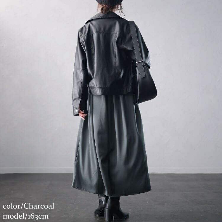 大きいサイズ レディース ラップギャザースカーチョ　nw-24041