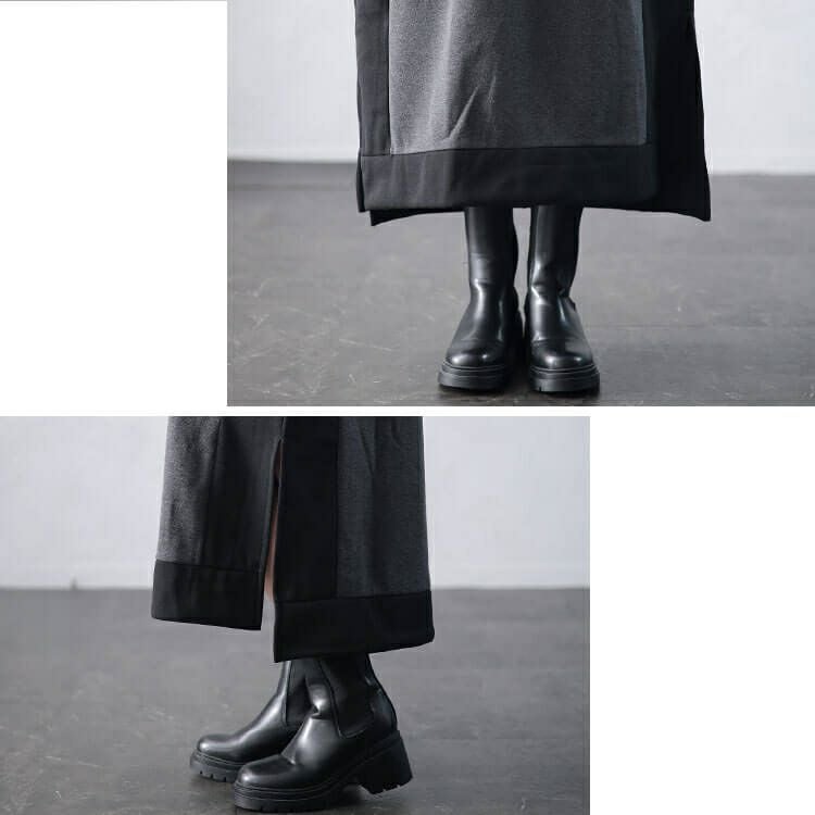 大きいサイズ レディース 裏起毛配色パーカーワンピース　plan-460014