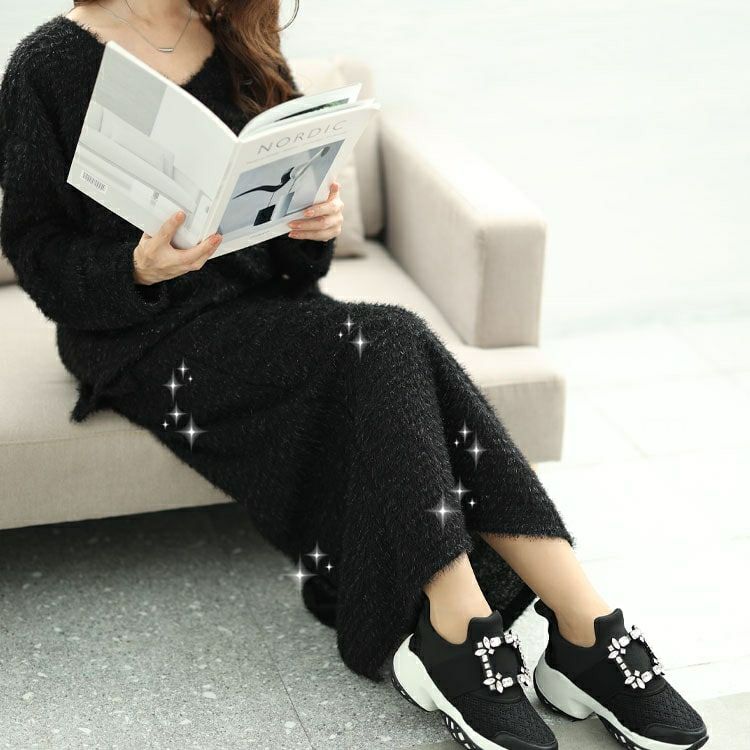 大きいサイズ レディース ラメシャギーバックスリットナロースカート　tog-1008