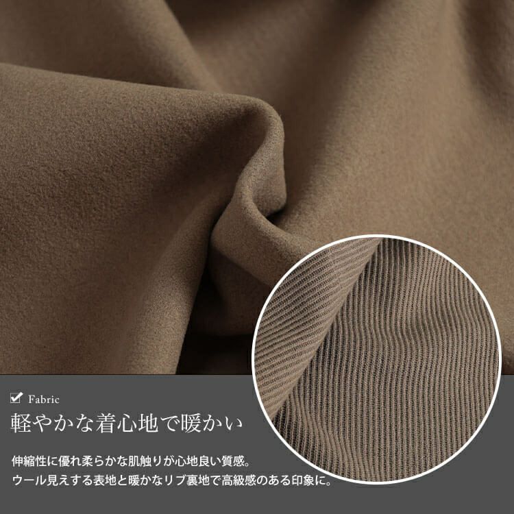 大きいサイズ レディース 裏リブジップフード付きコート　cpdai-640562