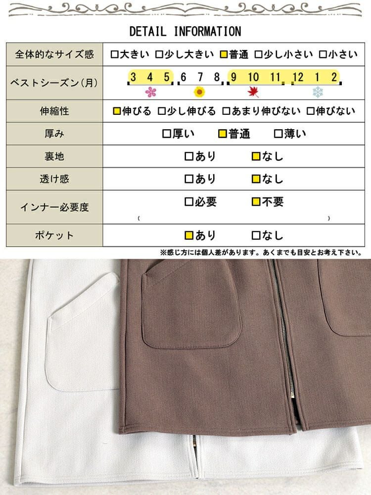 大きいサイズ レディース 裏リブジップフード付きコート　cpdai-640562