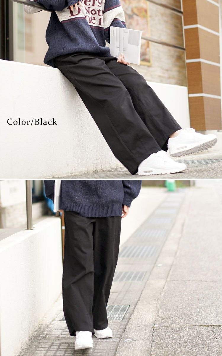 大きいサイズ レディース ストレッチコクーンパンツ　fem-545