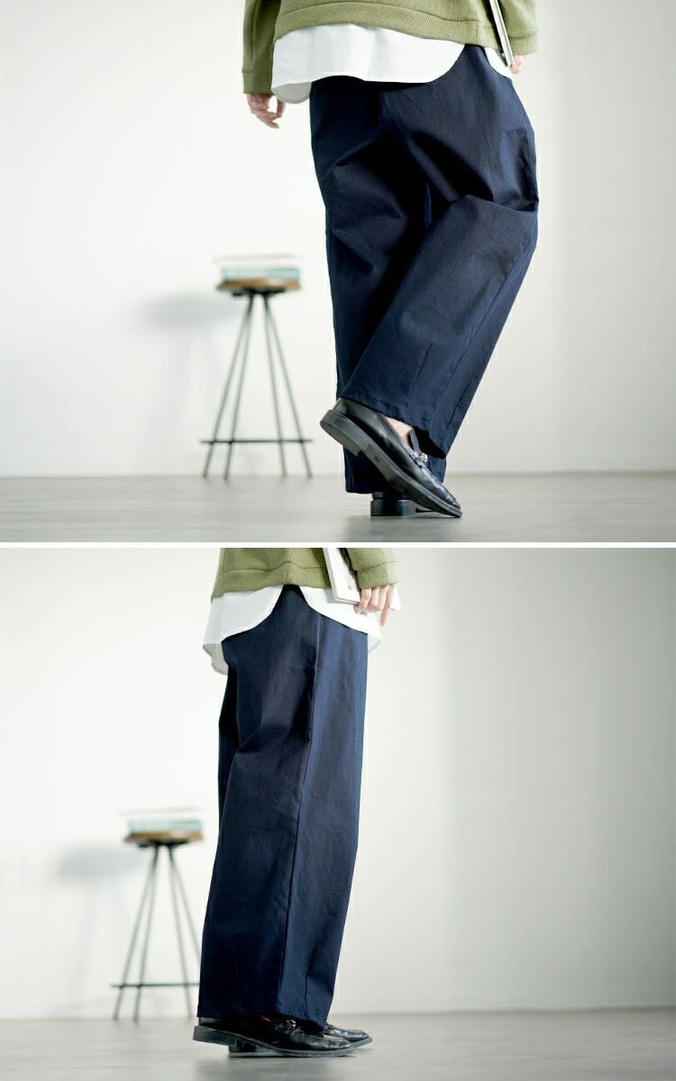 大きいサイズ レディース ストレッチコクーンパンツ　fem-545