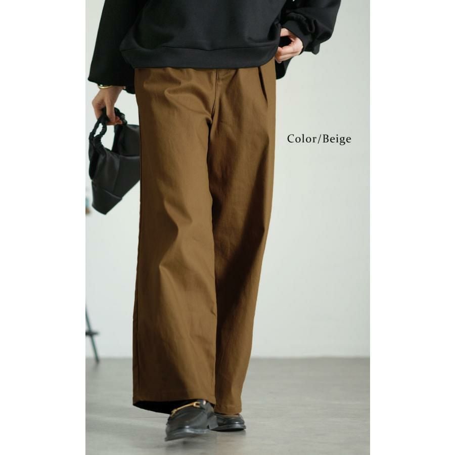 大きいサイズ レディース ストレッチコクーンパンツ　fem-545 ベージュ