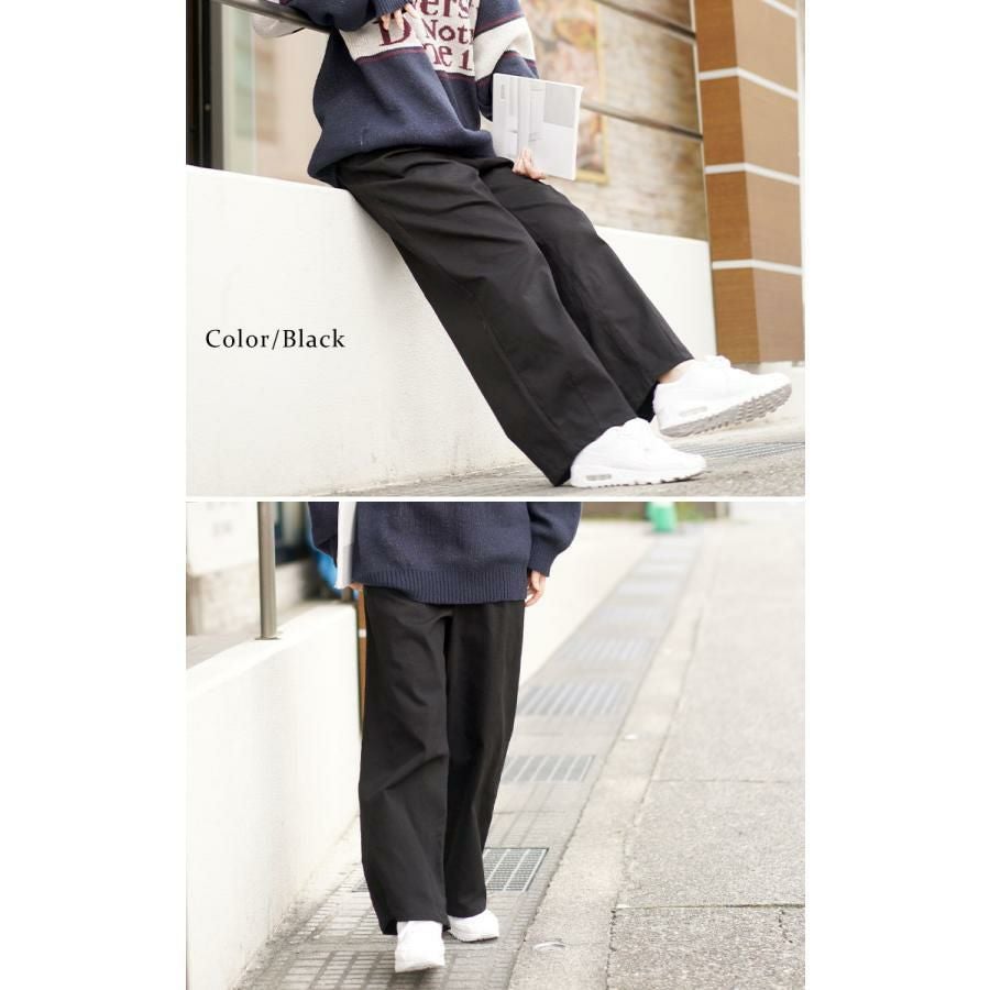 大きいサイズ レディース ストレッチコクーンパンツ　fem-545 ブラック