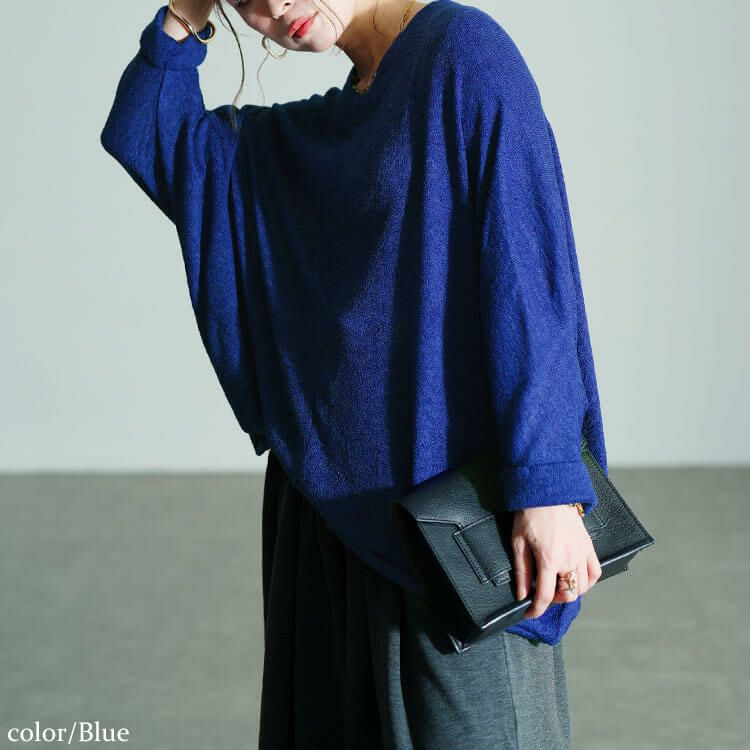 大きいサイズ レディース Vネックワイドドルマンプルオーバー　cast-5548020
