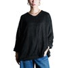 大きいサイズ レディース Vネックワイドドルマンプルオーバー　cast-5548020 ブラック