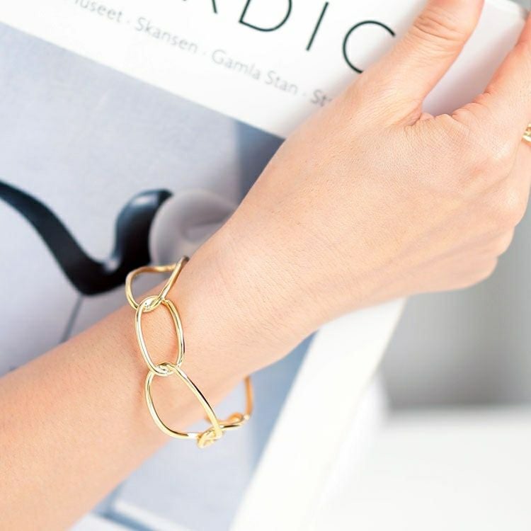 大きいサイズ レディース チェーン風バングル　okbg265-39 【メール便可】